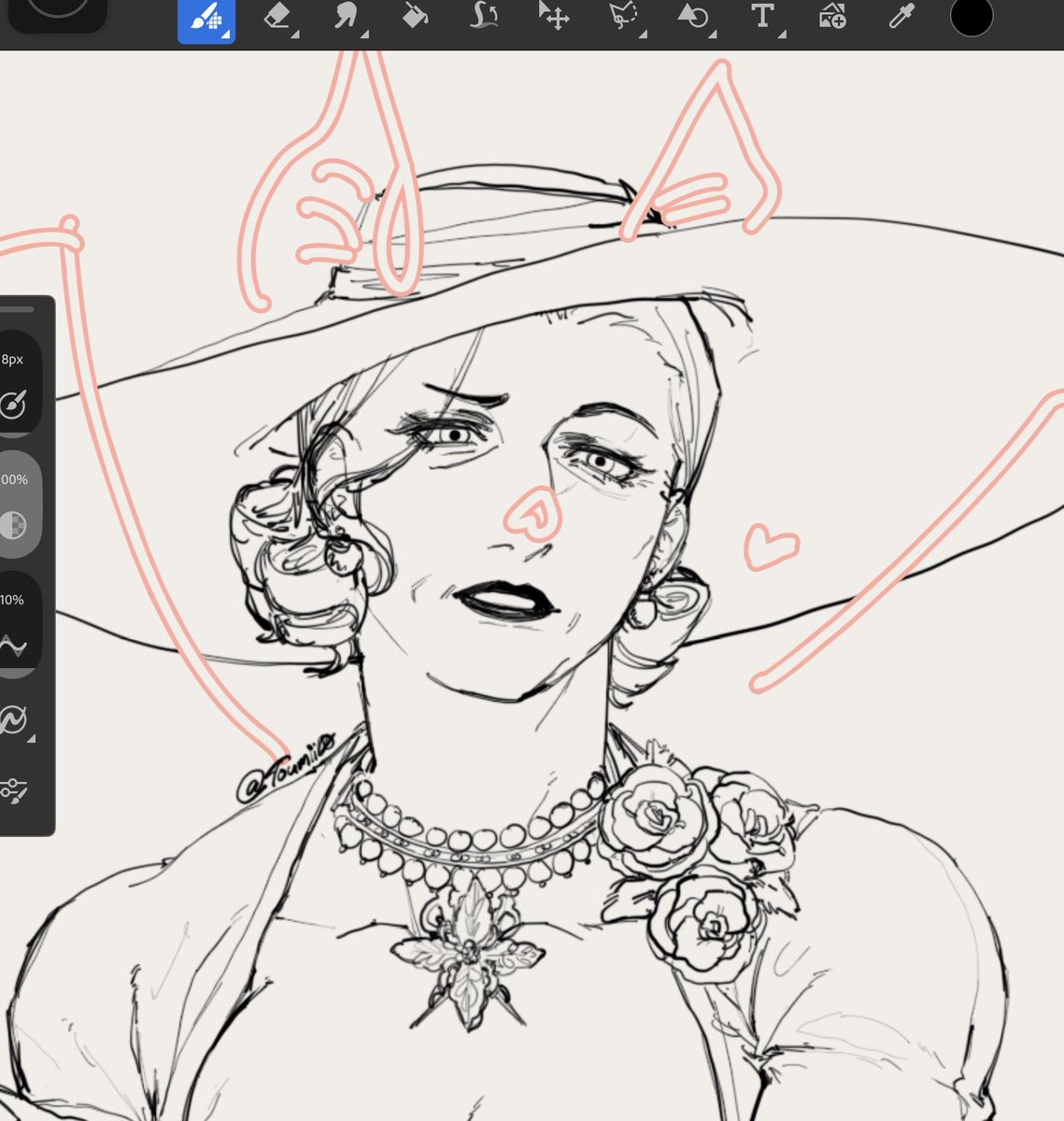 00iimuot's tweet photo. Love random doodles mid drawing!!!
#ladydimitrescu https://t.co/YSPDfkjctN