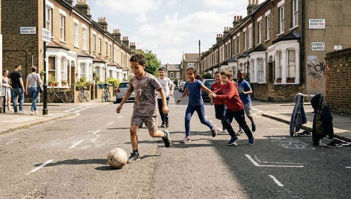 JvanderB78's tweet photo. “Looks messy.”

Maybe. But so did the playground.

Kids mixed ages, made teams, changed rules, failed, tried again and learned to solve football problems without an adult fixing them.

Maybe we didn’t improve learning by organizing everything.
Maybe we just made it look better. https://t.co/MqvdGMdXrZ