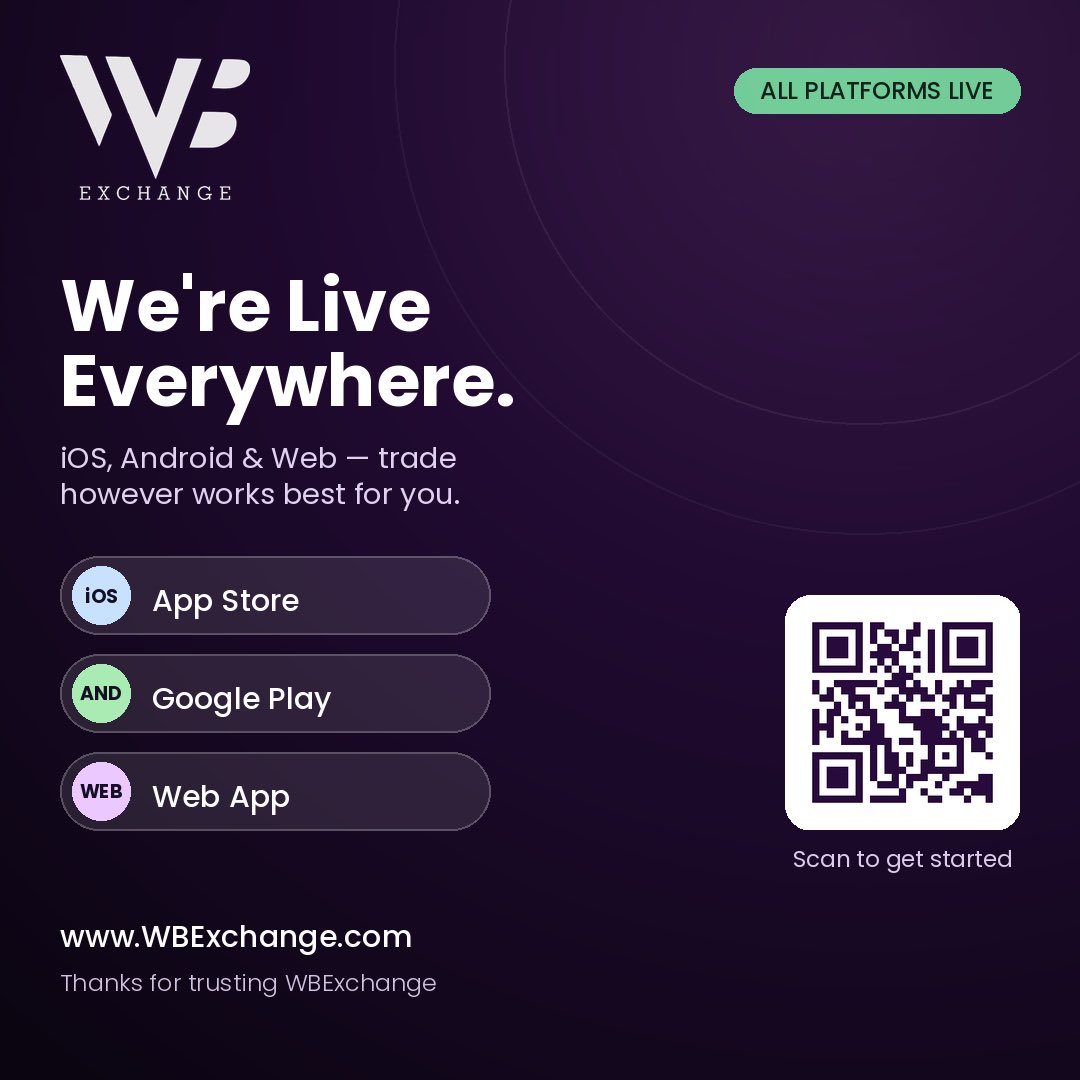 section_027's tweet photo. We are live 🚀🚀
Trade your crypto with ease with WB Exchange. ✅

What do we offer ?
⚡️fast and convenient transactions.
✅ scam free transaction.
☑️ access to competitive rate before trading and many more.

@Wbexchange_hq is the most reliable trading platform.

#WBExchange
#OAU https://t.co/VBEbLMvOdM