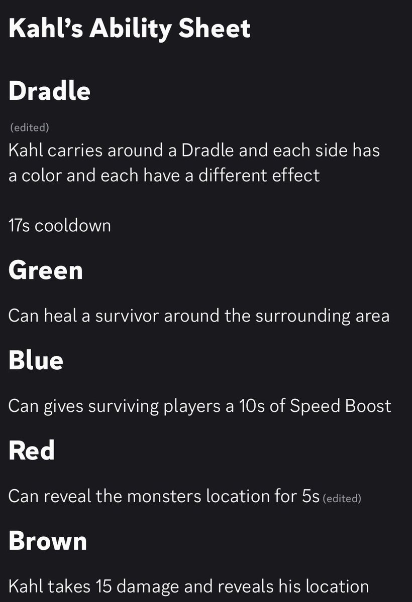 SPFFHTWT's tweet photo. Reworked Ability Sheets for the main 4
Sam: Stunner
Kahl: Support
Elliot: Survivalist
Kerry: Support
#southpark #SPkyle #SPstan #SPkenny #SPcartmam #roblox #aysm #southparkfandom https://t.co/EB7ziG6RIT