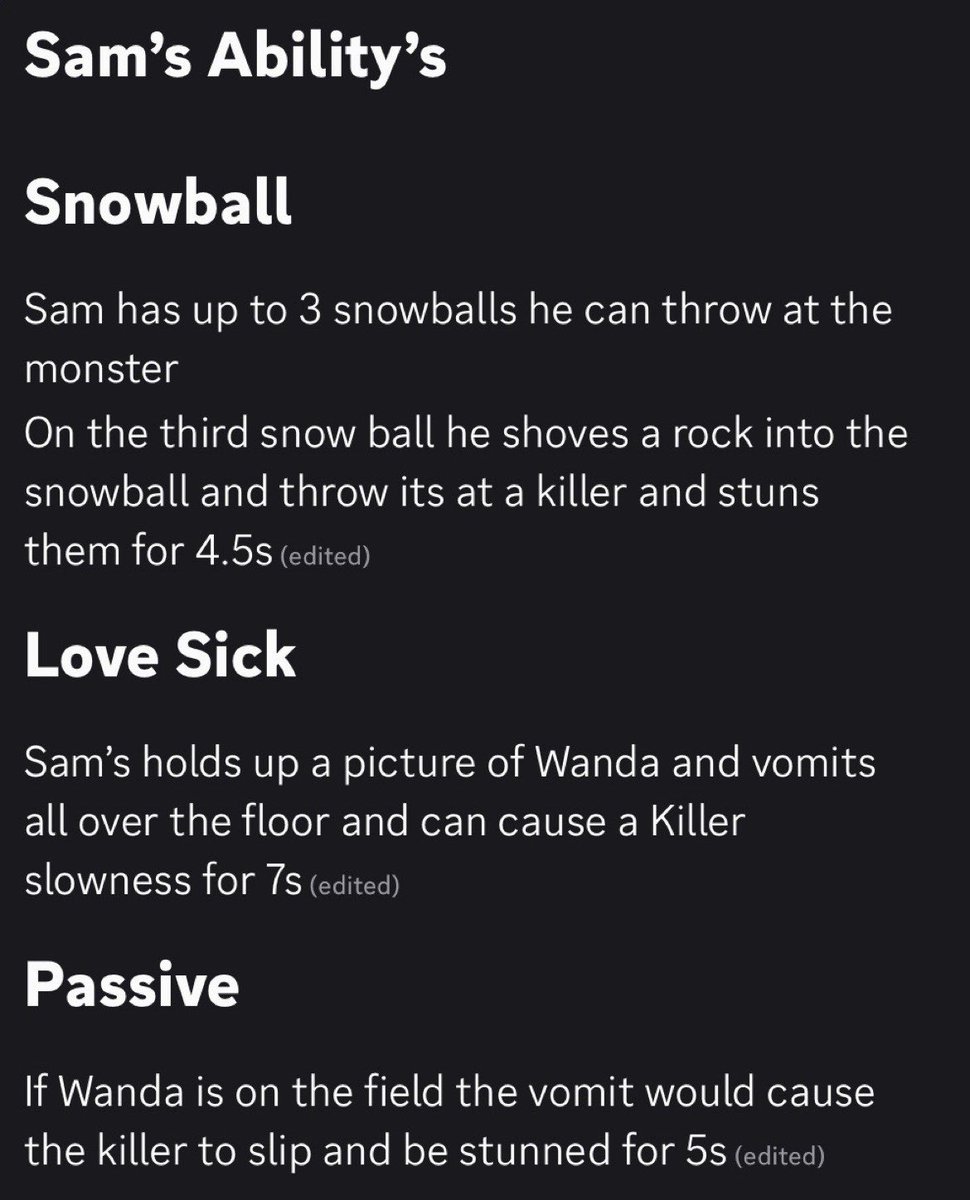SPFFHTWT's tweet photo. Reworked Ability Sheets for the main 4
Sam: Stunner
Kahl: Support
Elliot: Survivalist
Kerry: Support
#southpark #SPkyle #SPstan #SPkenny #SPcartmam #roblox #aysm #southparkfandom https://t.co/EB7ziG6RIT