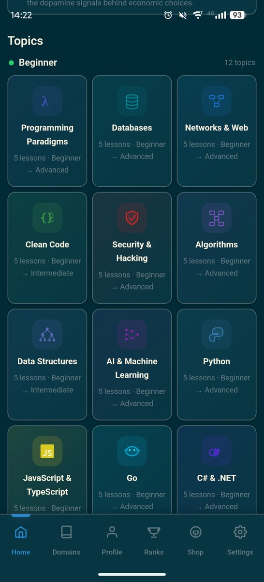 microdevd1zl's tweet photo. Fun personal project!
Learning app for various domains:
https://t.co/jJTtz4TyKK

Try it out and let me know if you like it!
#learning #app #android #playstore #science https://t.co/AuSaiwSSn7