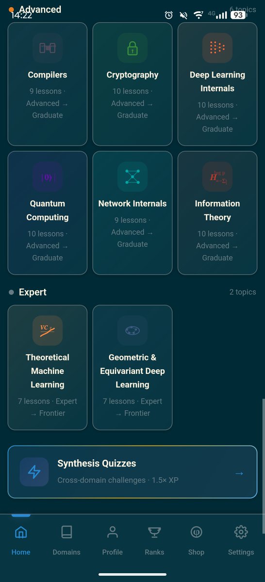 microdevd1zl's tweet photo. Fun personal project!
Learning app for various domains:
https://t.co/jJTtz4TyKK

Try it out and let me know if you like it!
#learning #app #android #playstore #science https://t.co/AuSaiwSSn7