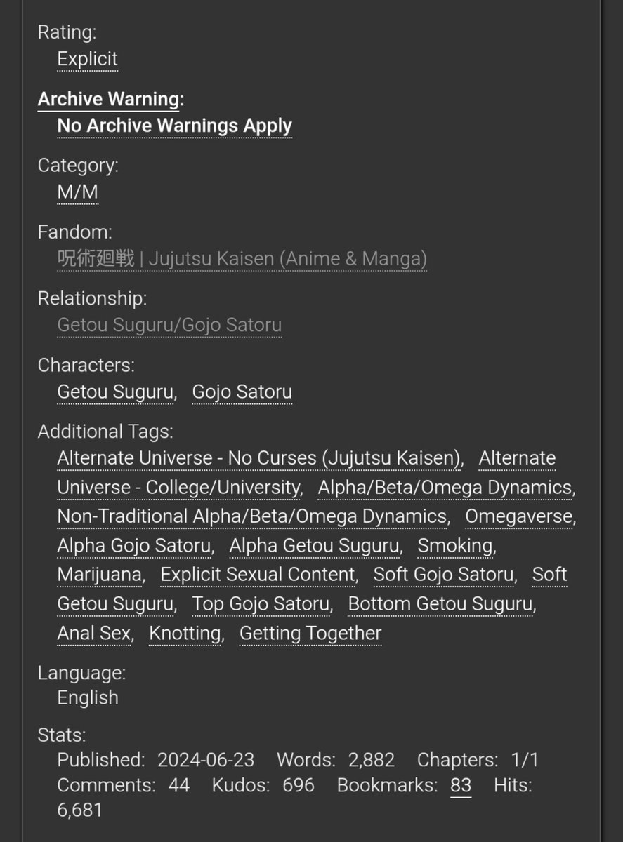 ubergojo's tweet photo. music on the radio by lemonspicelatte

#goge #satosugu
☆ 2,8k words, One Shot, Rated E
☆ No Curses AU, Omegaverse, Alpha Gojo x Alpha Geto, PWP, Sex While High
☆ What happens when two horny alphas smoke weed and get high together, alone in a dorm room?

https://t.co/tWJ6Ir9VQd https://t.co/hc5sBi9L9h