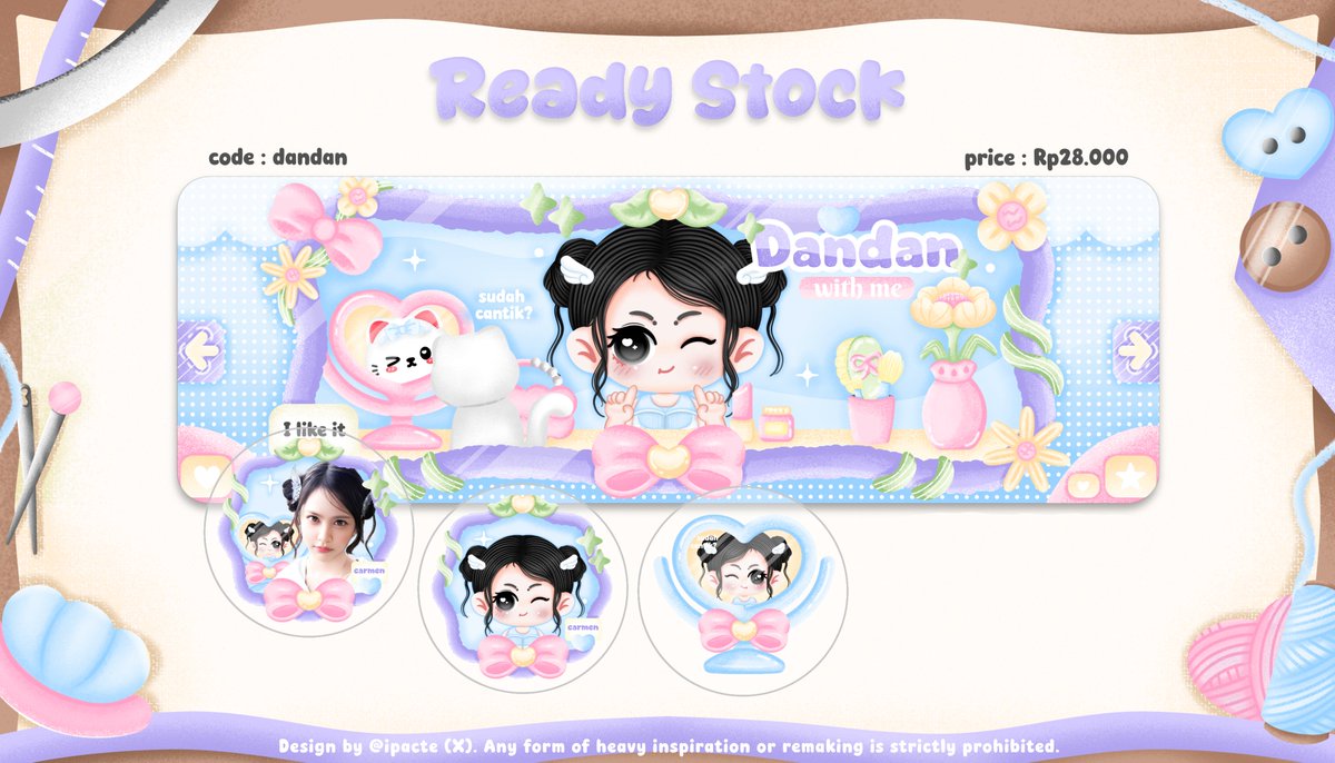 ipacte's tweet photo. Help retweet, thank you 🩷

Aloo... ada layout chibi carmwn siap di jemput kakak kakak sekarang juga >< free retext, avail resize / recolor with fee yaa 🧺🐇   #zonauang https://t.co/GyYQdkRVSS
