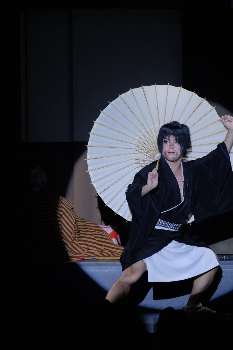 KBGK202310's tweet photo. 9月優伎座公演
本日もお芝居昼夜替えでお届けしました❗️
たくさんのご来場、ありがとうございました😆✨
楽しい9月公演もあっという間に明日は千秋楽💦
昼夜でたっぷりお楽しみいただけますので、どうぞ皆様最後までご声援お願いいたします💕

28日(月)千秋楽
夜の部は恒例の舞台写真プレゼントあります🎁
昼夜公演
昼　千太郎変化
夜　三丁目の虎
ショー　This Is Me 　

#歌舞伎町劇場
#大衆演劇
#優伎座
#市川英儒
#市川侃汐朗