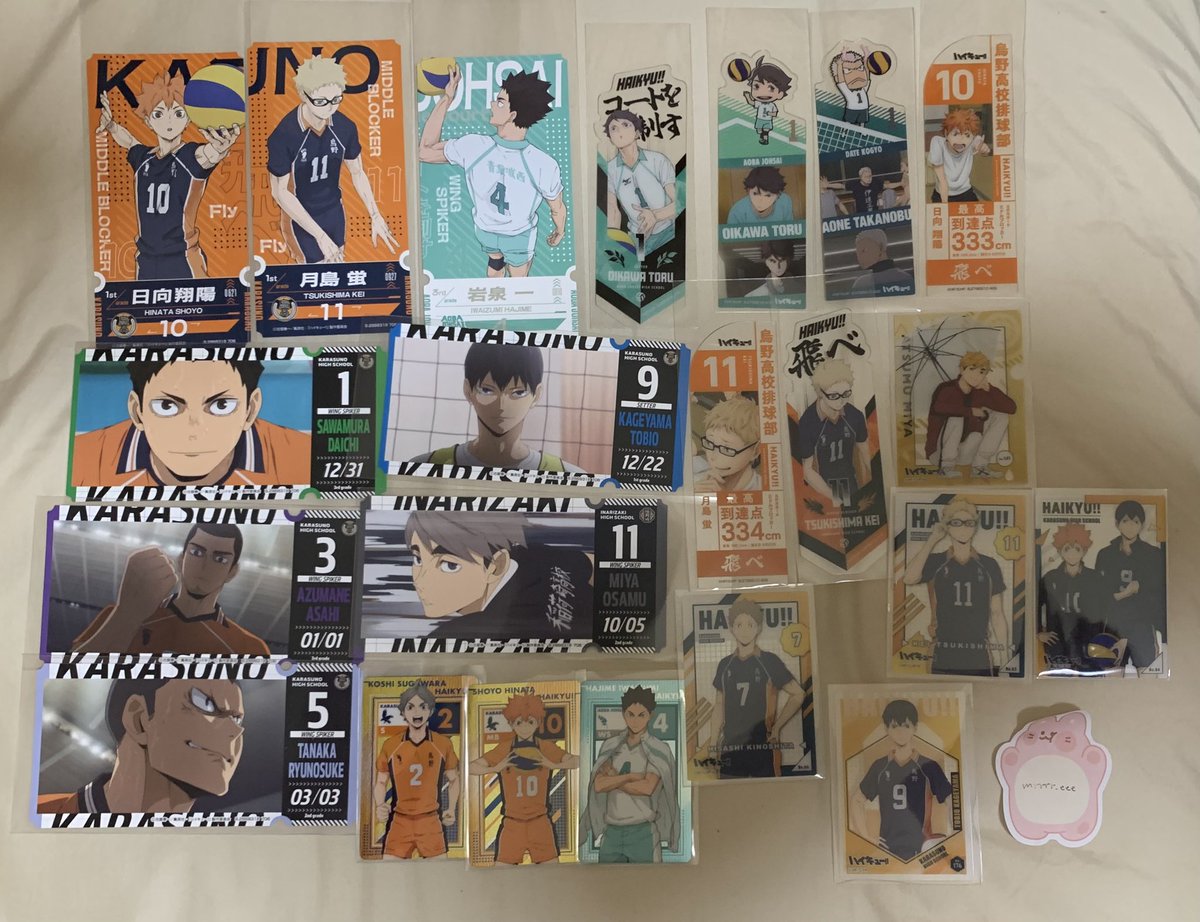 mrrrr_eee's tweet photo. 【交換 譲渡】ハイキュー ロングステッカー  ステッカー アクリルキーホルダー  カード マスコット 栞 一番くじ

譲
引用先、画像のもの

求
同異種 木兎・梟谷＞黒尾・研磨
or 
1〜3枚目  1枚50円 ＋送料
4枚目  記載通り ＋送料

複数個のお取引優先
画像保存🙆‍♀️

郵送orメルカリでお願いします🙇‍♂️ https://t.co/9nZkEVWEbX