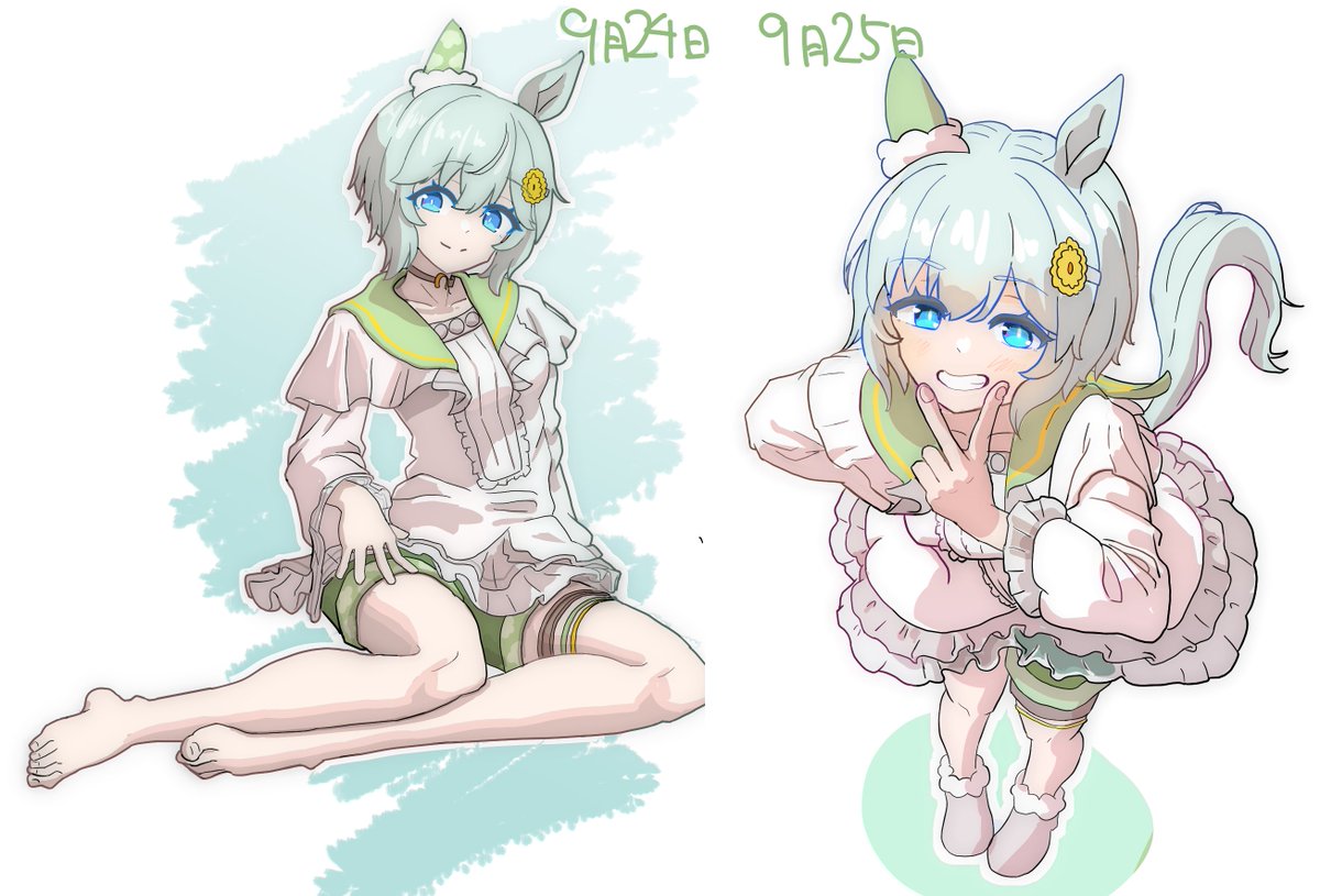 Holly_0819's tweet photo. せっかくの連休なので挫折した絵をまた始めてみました

#ウマ娘
#セイウンスカイ https://t.co/TSl0XmTWJR