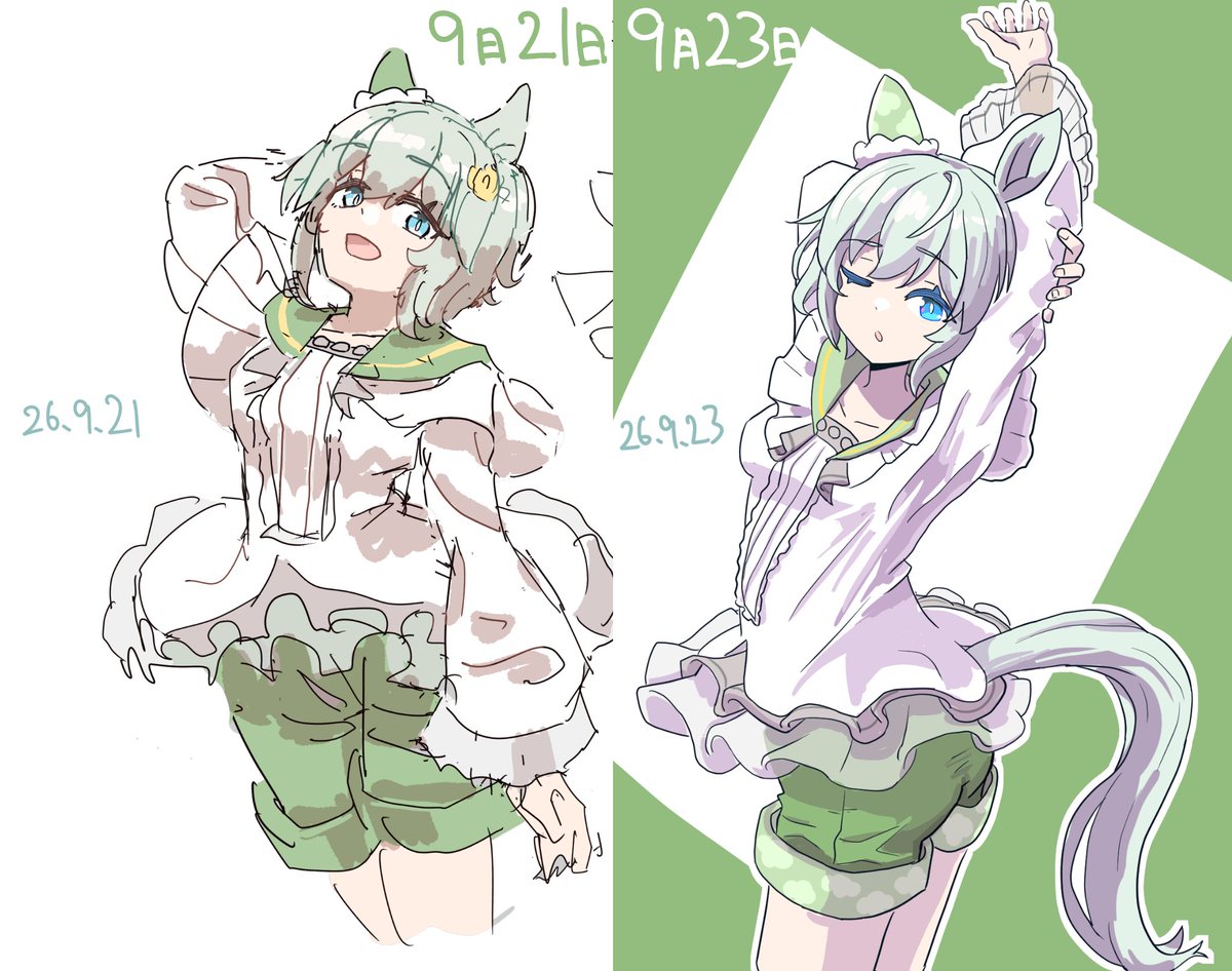 Holly_0819's tweet photo. せっかくの連休なので挫折した絵をまた始めてみました

#ウマ娘
#セイウンスカイ https://t.co/TSl0XmTWJR