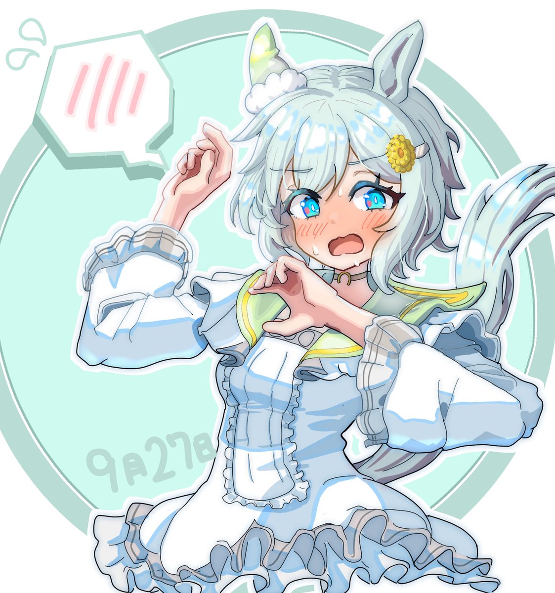 Holly_0819's tweet photo. せっかくの連休なので挫折した絵をまた始めてみました

#ウマ娘
#セイウンスカイ https://t.co/TSl0XmTWJR