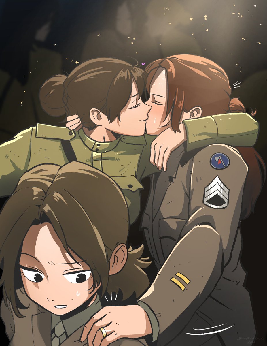 souperiart's tweet photo. To the Russian soldier, it was a kiss of friendship.

An Elbe Day celebration https://t.co/Ubisov2Bw3