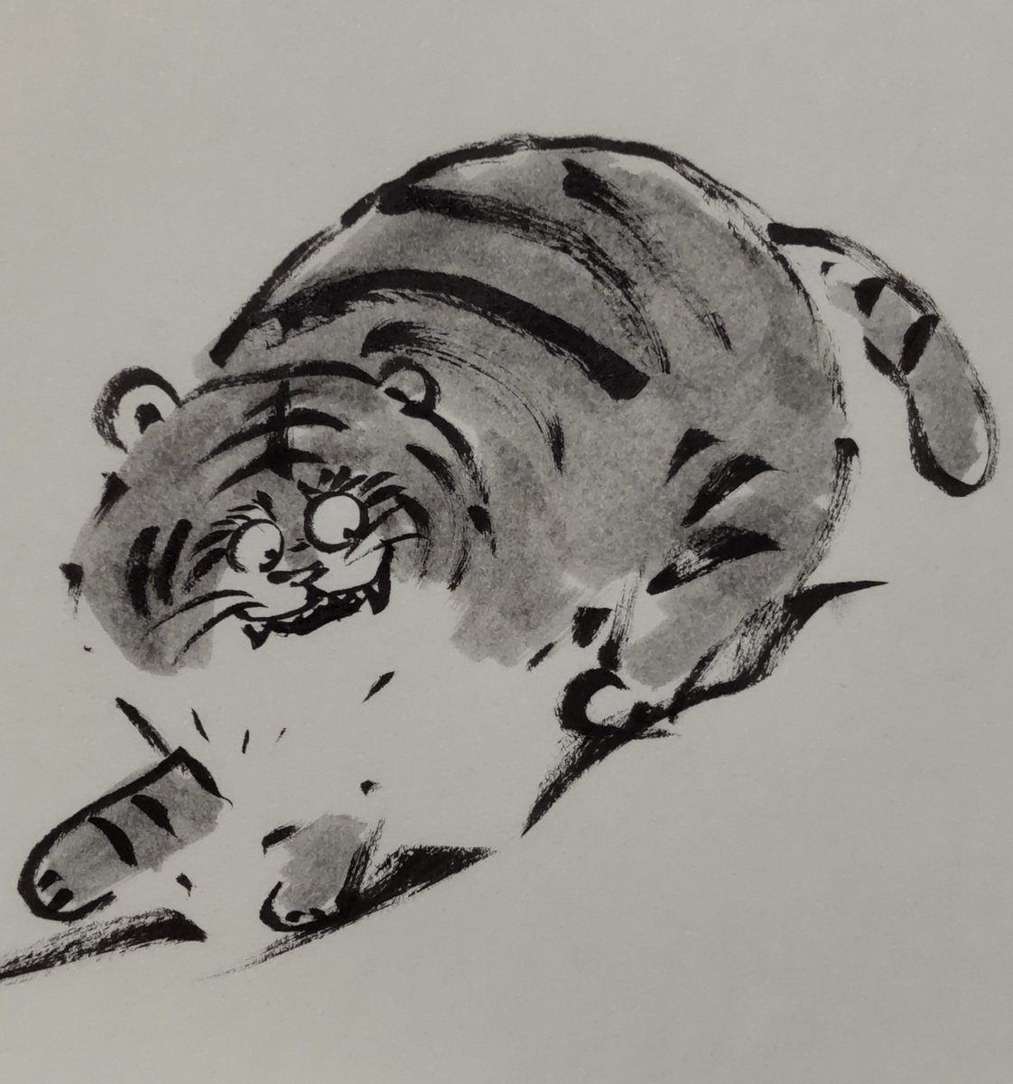 jissunboshi96's tweet photo. たまに描く虎の絵。
迫力はないけど、気に入ってる。 https://t.co/6snUeT9FGs