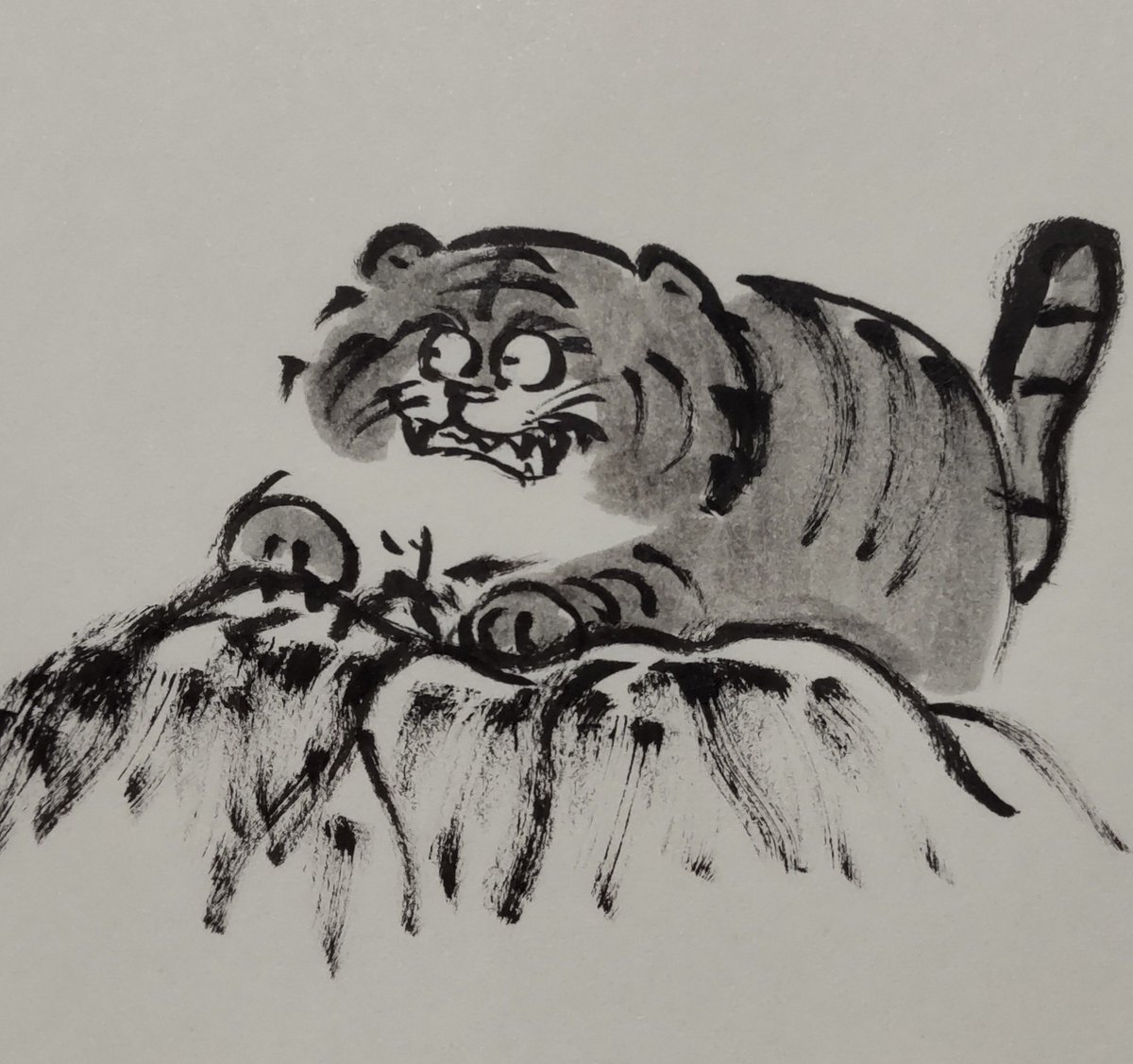 jissunboshi96's tweet photo. たまに描く虎の絵。
迫力はないけど、気に入ってる。 https://t.co/6snUeT9FGs