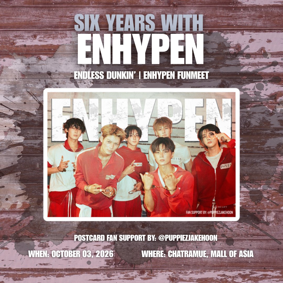 puppiezjakehoon's tweet photo. Endless Dunkin | Enhypen Funmeet

Fan Support Thread by: @puppiezjakehoon https://t.co/Ay3daXY7Ag