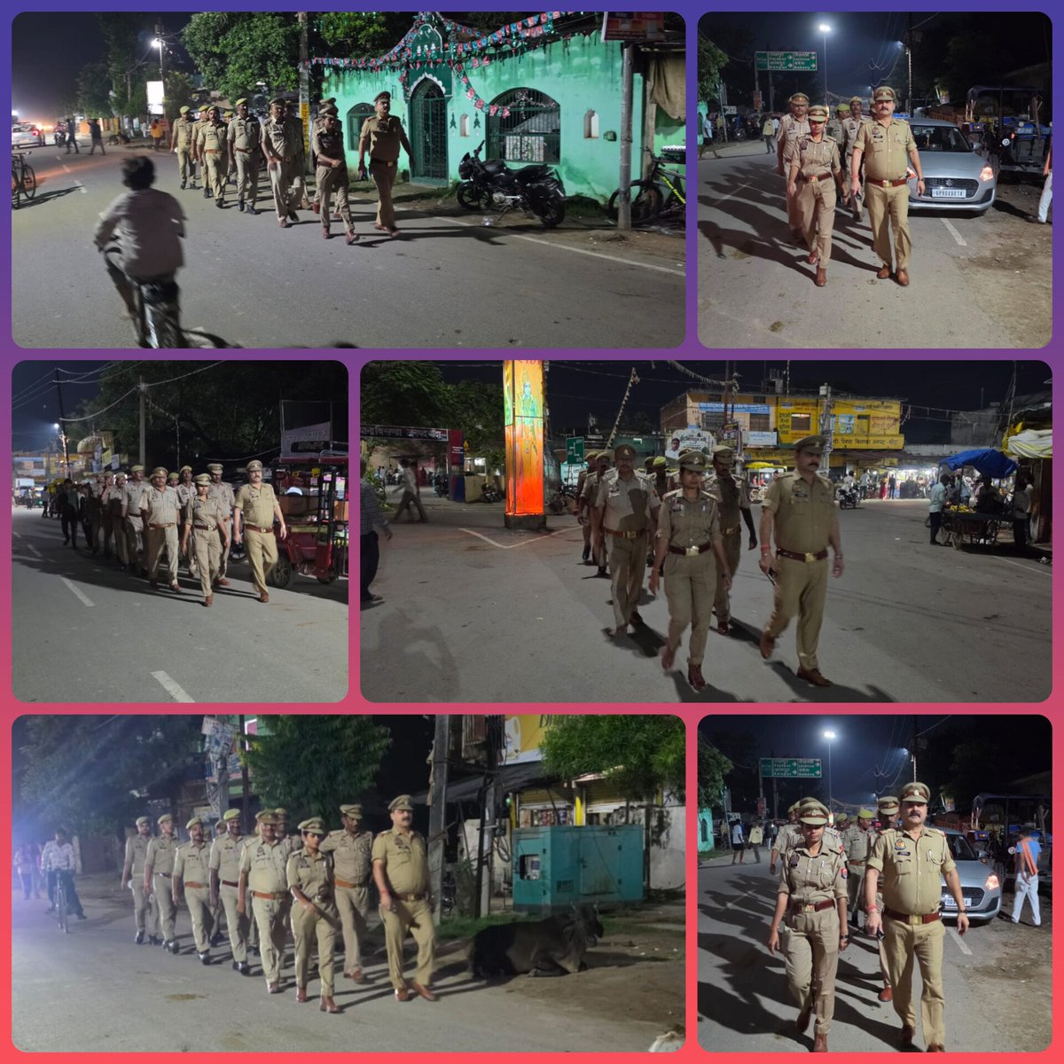 bandapolice's tweet photo. #bandapolice पुलिस अधीक्षक बांदा #पलाश_बंसल के निर्देशन में जनपद में शांति एवं कानून व्यवस्था बनाए रखने हेतु थाना बिसंडा पुलिस द्वारा की गई पैदल गश्त। इस दौरान संदिग्ध व्यक्तियों एवं वाहनों को किया गया चेक। साथ ही आमजन से किया गया संवाद।
#FootPatrolling 
#UPPolice https://t.co/n8MPTsJeUw