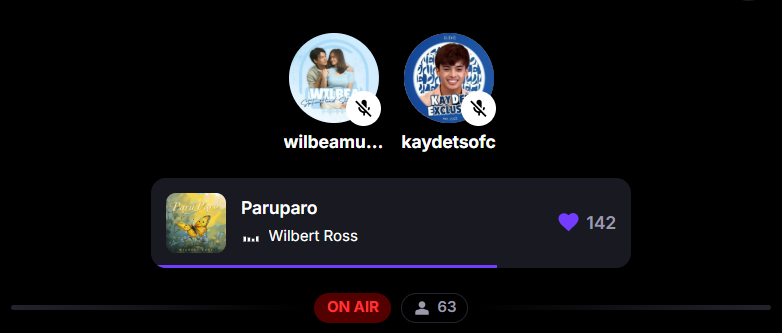 WB_Streams's tweet photo. Thank you for tonight @KAYDETStrend 💙
See you again tomorrow!!
PEAK NO. OF LISTENERS: 63 🎧
#WilBea #WilBeaStreamingTeam
#Kaydets #KDEstrada https://t.co/mKemntNjm3