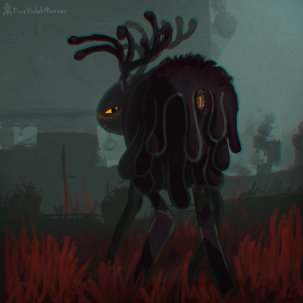 VioletMosses's tweet photo. Rain deer is willing to give you a ride. Would? #rainworld https://t.co/XsX9HysUvI