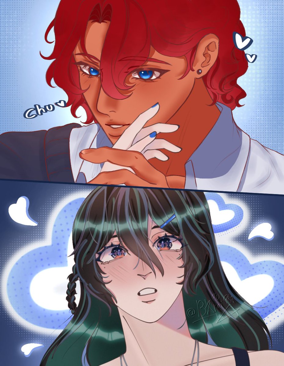amesunny_art's tweet photo. Collab with twinn @Jerich_luv00 i love my cutiess🤧
#artcollab #tkatb #art #oc #ocart https://t.co/arc17RdKoS