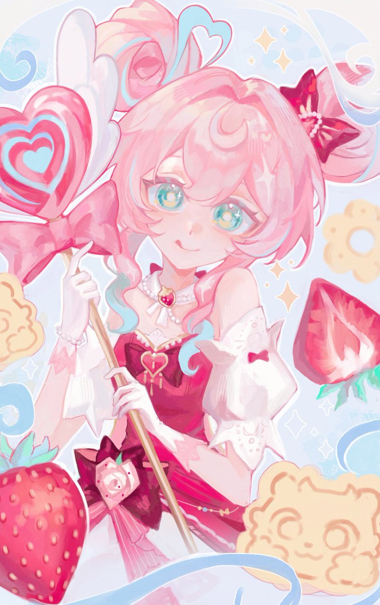 skechiny's tweet photo. 😋🍭🍓 
#hyacine #ヒアンシー https://t.co/7g0SoIBpqq