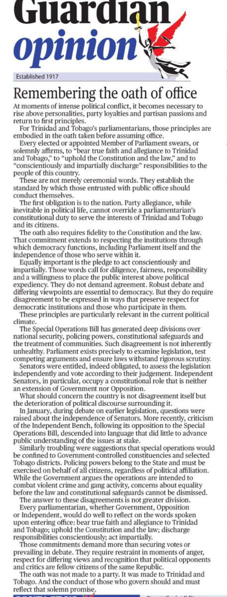 KejanHaynes's tweet photo. Saturday's Guardian editorial https://t.co/cIu4pQBiAo