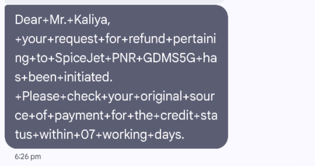 Pkjkala's tweet photo. @Goibibo @FlySpiceJet @DGCAIndia SpiceJet confirmed refund is released for PNR: Q7P12L (International flight delayed by 13 hrs). Why is Goibibo showing 8th November for Claim ID: IAZFMY0INZ? Holding money for 40+ days is illegal under DGCA rules. Refund my full amount immediately https://t.co/jz9x6rdPhD