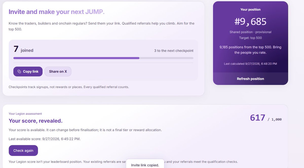 ASHU_BTC's tweet photo. WTF I HAVE 600+ PTS ON @legiondotcc  AND STILL
 I AM NOT UNDER TOP 500 IN @jumperapp WAITLIST.

GUYS HELP ME TO COME UNDER 500 PLS 
JOIN ME NOW THROUGH THIS LINK:  
https://t.co/BSZoICGsZn https://t.co/KYS3lsLJ4J