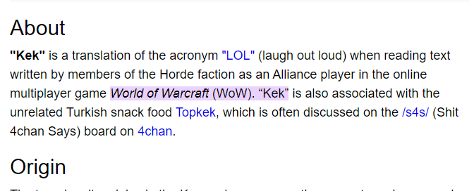 xcv19982's tweet photo. Co-founder of World of Warcraft just followed 
@UsePaid

shouldnt we send KEK????

KEK originated from WoW and is one of the most iconic memes of all time. 

This guy literally put it into the game too...

https://t.co/LirFve8FgO
https://t.co/IajuU93gCB https://t.co/tlN9ytRXFy