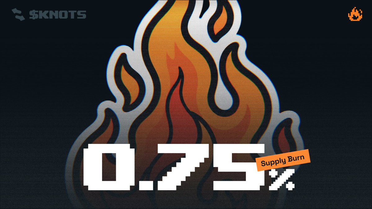 KnotsOnStonk's tweet photo. 7.5M $KNOTS burned 🔥 https://t.co/tLIK5pMog3