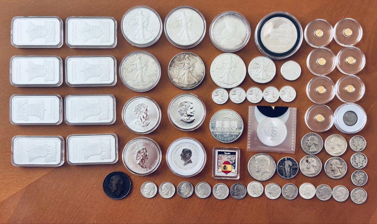 StayBrokeTrap's tweet photo. Silver Stacking has replaced my drug and alcohol habits 🪙 https://t.co/VYvAMFn99m
