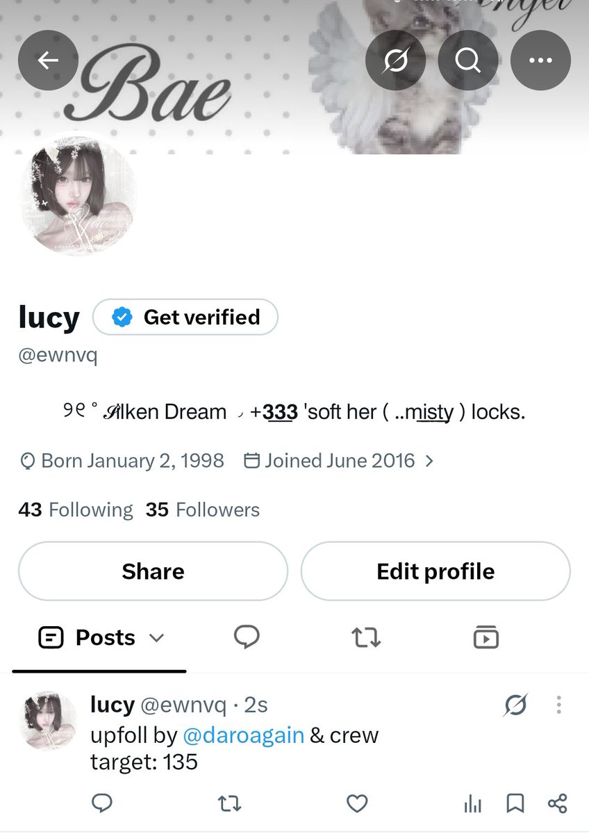 ewnvq's tweet photo. upfoll BA JFB done by @daroagain's crew

start: 35
order: 100
target: 135
end: 157
bonus: 22

code, ﹫𝘴𝘸𝘢𝘯__𝘦 https://t.co/5a4dd9lt8D