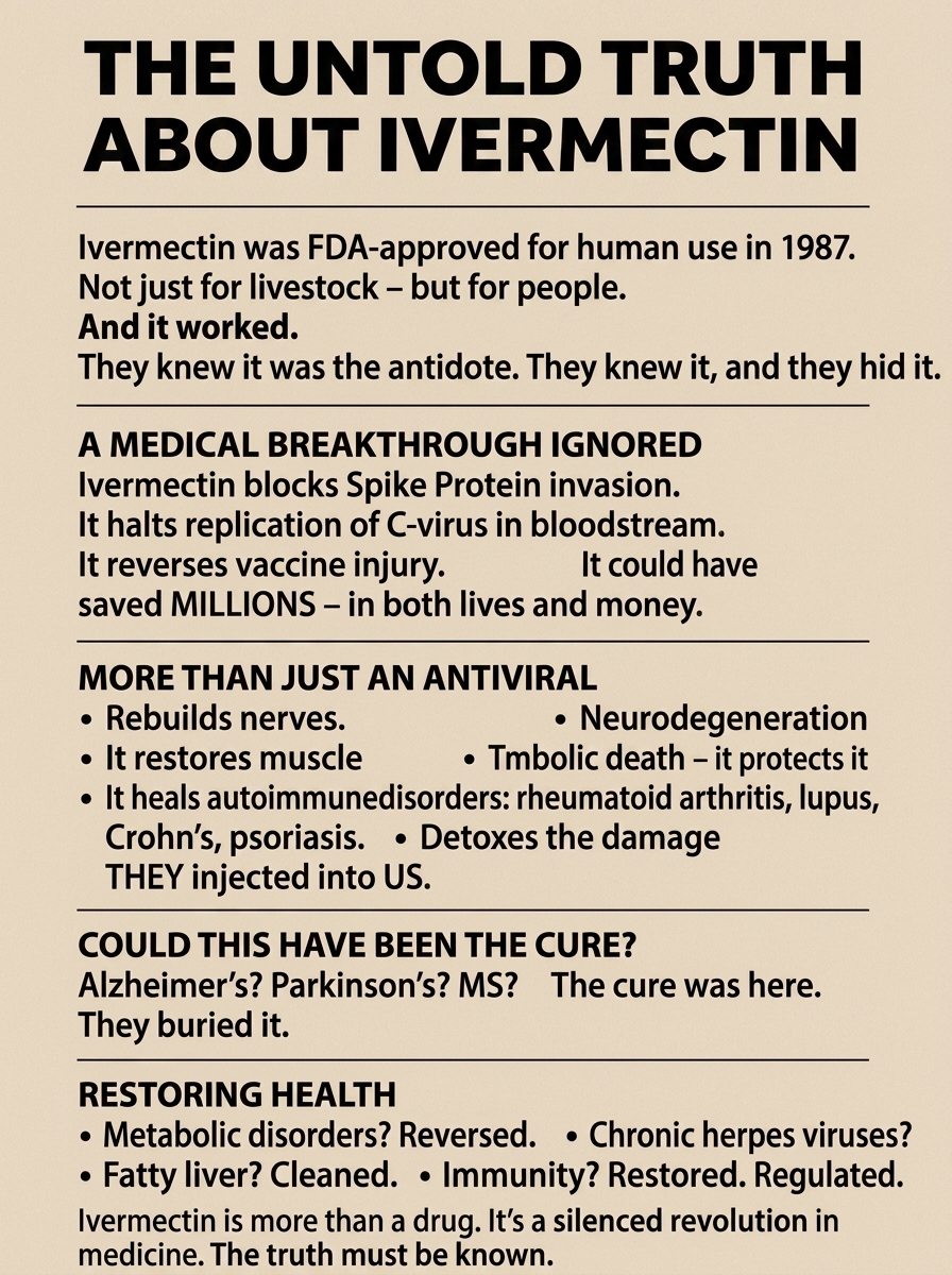 pharmacyinusa's tweet photo. 🚨 THE IVERMECTIN STORY IS BIGGER THAN “DEWORMER”
Ivermectin was developed as an antiparasitic medicine and approved for human use decades ago. Since then, researchers have investigated its activity far beyond parasites.
The conversation has expanded into areas including viral replication, inflammation, immune signaling and cancer biology.
But there is an important distinction: laboratory findings and proposed mechanisms are not the same as proven treatments for conditions such as cancer, Alzheimer’s, Parkinson’s or autoimmune disease.
That is exactly why the research deserves attention.
A medicine with decades of human use is now being studied across multiple biological pathways. The real question is what rigorous clinical research will ultimately show.
Ivermectin is much more than the label “horse dewormer” suggests. The science deserves to be examined, not reduced to a slogan.
#Ivermectin #MedicalResearch #CancerResearch