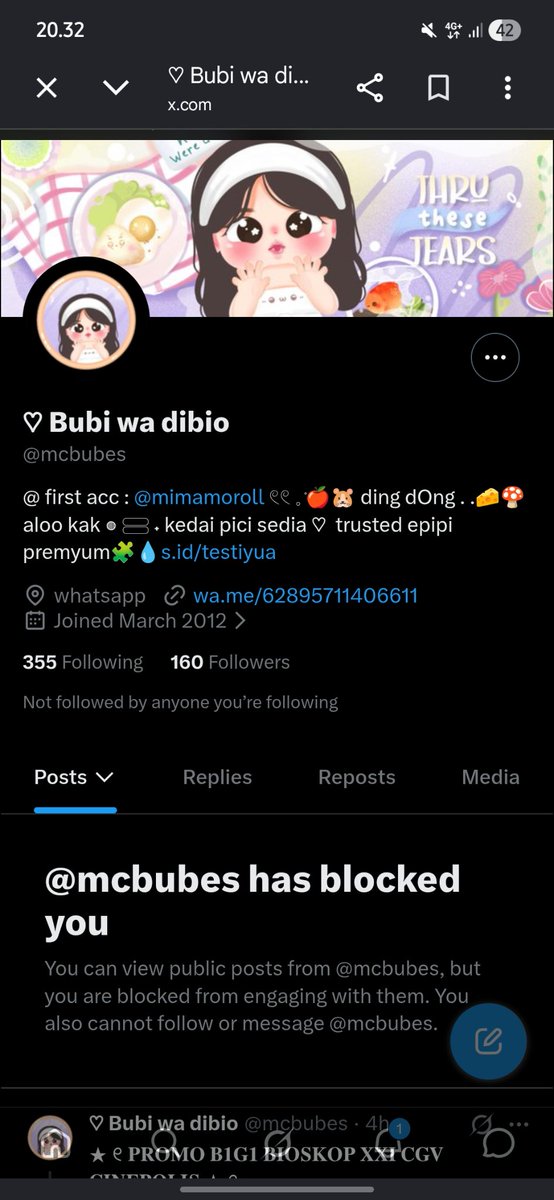 purplewhiteblue's tweet photo. WKWKKW DIBLOKIR DONG HAHAHHA PENIPU PROMO NONTON NIII https://t.co/evOc0SDfhI