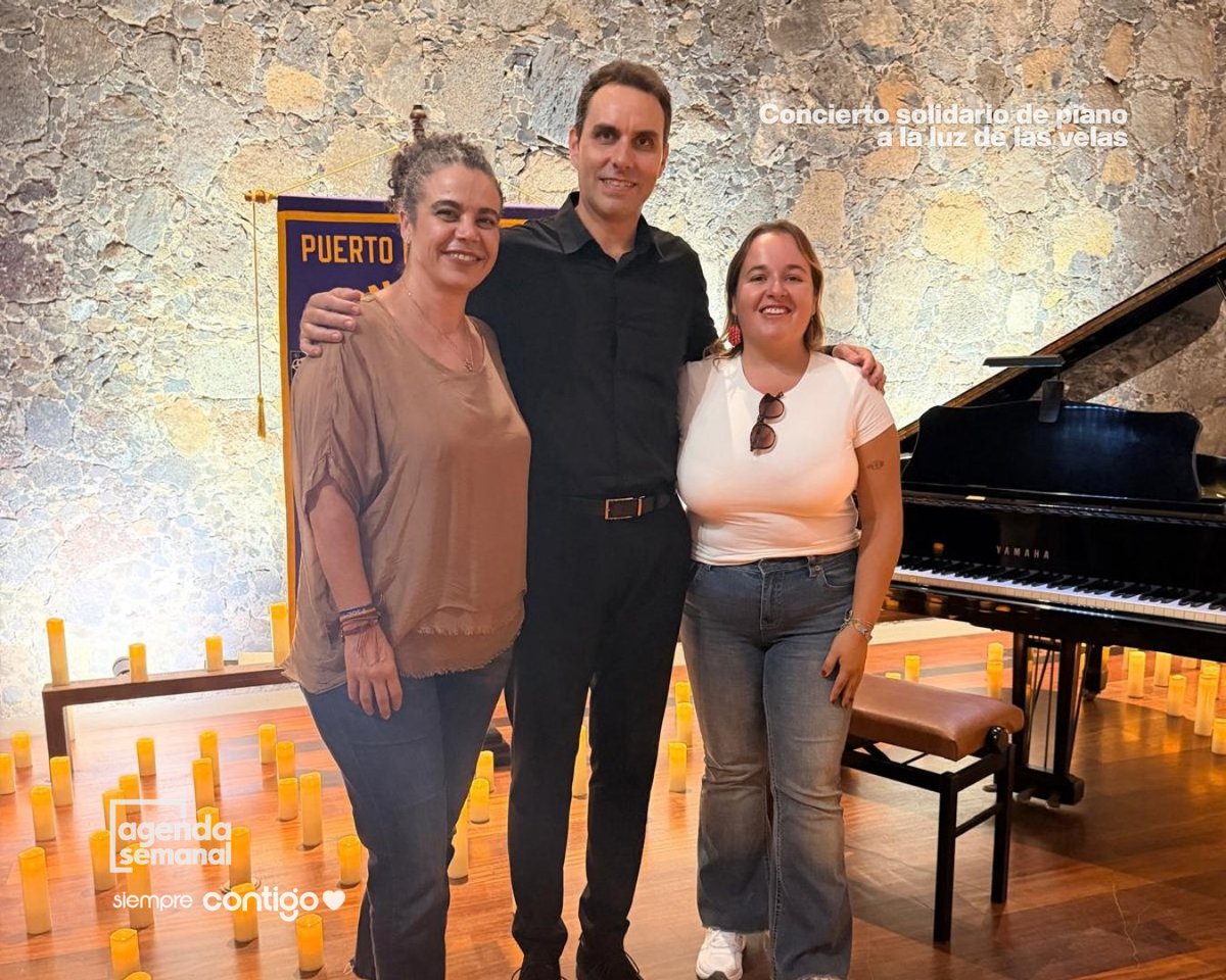 psoeportuense's tweet photo. ✨ Música solidaria y compromiso vecinal en nuestra agenda de fin de semana 🌹

Continuamos repasando la actividad de estos días con citas muy especiales. Este sábado estuvimos presentes en el emblemático Castillo San Felipe para disfrutar del Concierto Solidario de Piano a la Luz de las Velas, a cargo de Rafael Montalvo Alonso, una cita organizada por el Club de Leones de Puerto de la Cruz dentro del proyecto en convenio con la Universidad de La Laguna para la investigación y apoyo contra el cáncer infantil.

Asimismo, este domingo hemos estado en el "Domingo Saludable: Sin coche, sin móvil", una propuesta celebrada en el Camino Garañona que ha contado con talleres de semilleros, creación de flores de papel, reparto de fruta fresca y visitas guiadas al huerto comunitario El Durazno.

Nos representaron en estos eventos Flora Perera (@pereraflora), Macarena García (@mariamacarenagarciacarrillo), Jesús Reverón (@jesusreveronq) y Rebeca Toste (@rebecatoste).

X: @psoeportuense
Instagram: @psoe_puertodelacruz
Facebook: @psoepuertodelacruz

Nuestro compromiso es #SiempreContigo.

#SiemprePuertodelaCruz #SiempreLeales #PuertodelaCruz #PsoePuertodelacruz