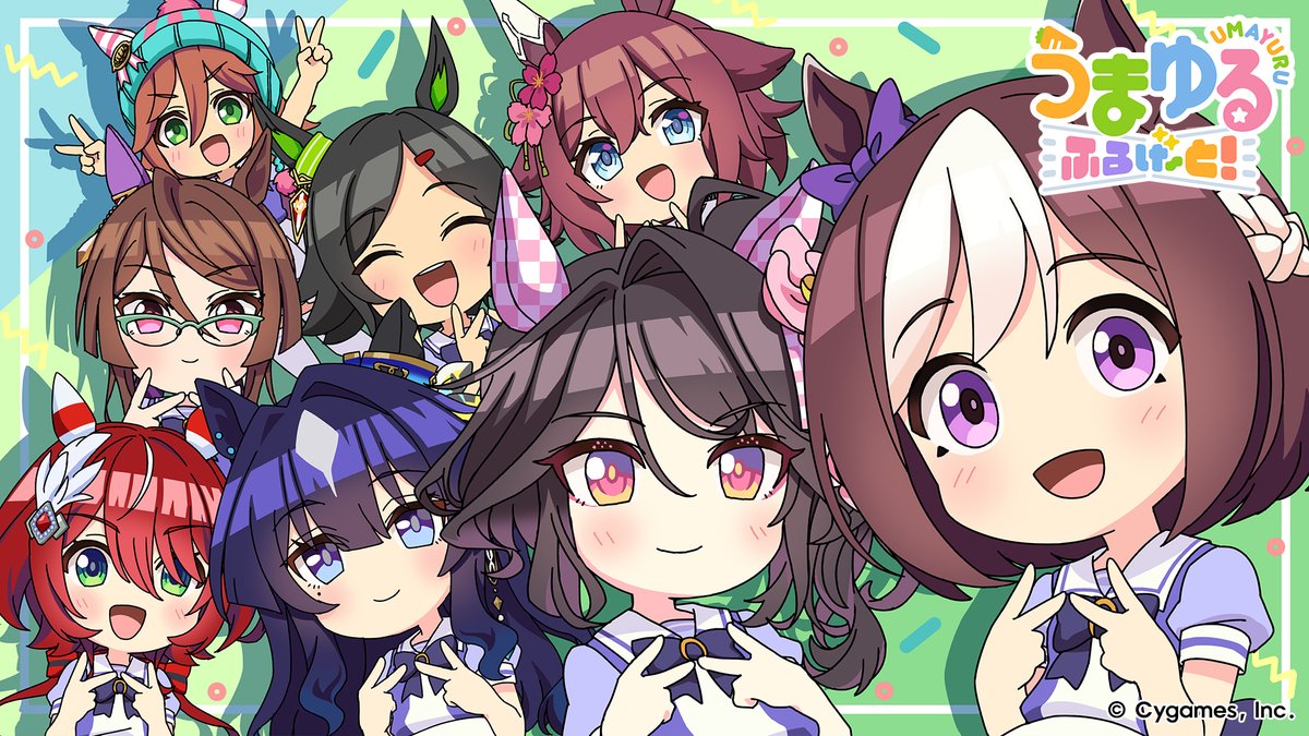 uma_musu's tweet photo. 【アニメ『うまゆる ふるげ～と！』情報！】
アニメ『うまゆる ふるげ～と！』第1弾主題歌「芝生えるわ～」のノンテロップ映像を公開しました！

各音楽配信プラットフォームにて9月28日(月)から順次配信予定！
お楽しみに♪

https://t.co/0t1Bq0FWyL

#ウマ娘 #アニメウマ娘 #うまゆる https://t.co/bzK9DFOpTt