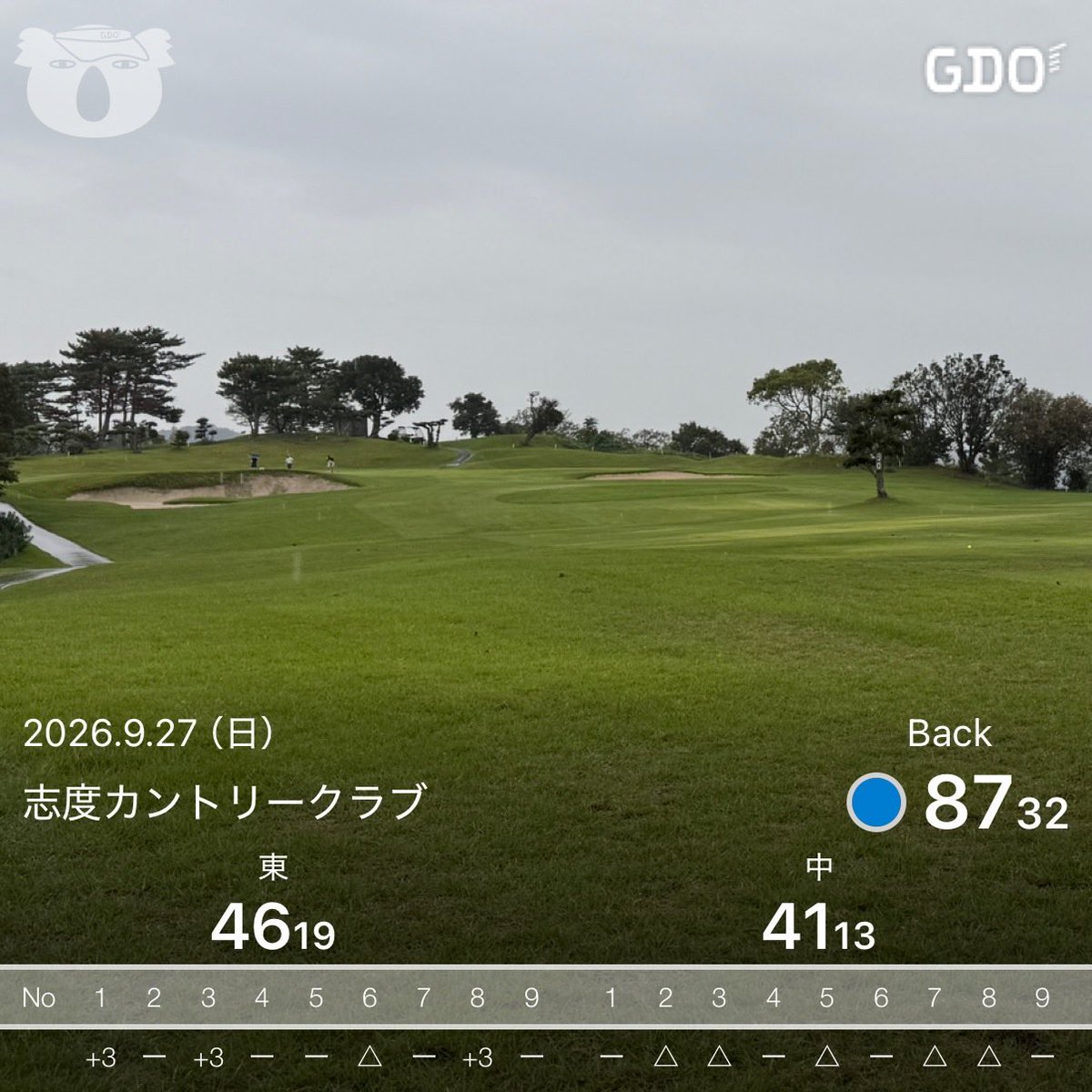 0124886's tweet photo. 🏠で月例⛳️

初っ端から素🐥
3番、8番でOBで🐥
後半流れに乗れず耐えて80台は何とかキープ😅

とりあえずティーショットが酷かった😣

収穫はアプローチシャンクが久々に出なかったのが良かった😌

来週は頑張りたいな… https://t.co/XuVKGxFjSz
