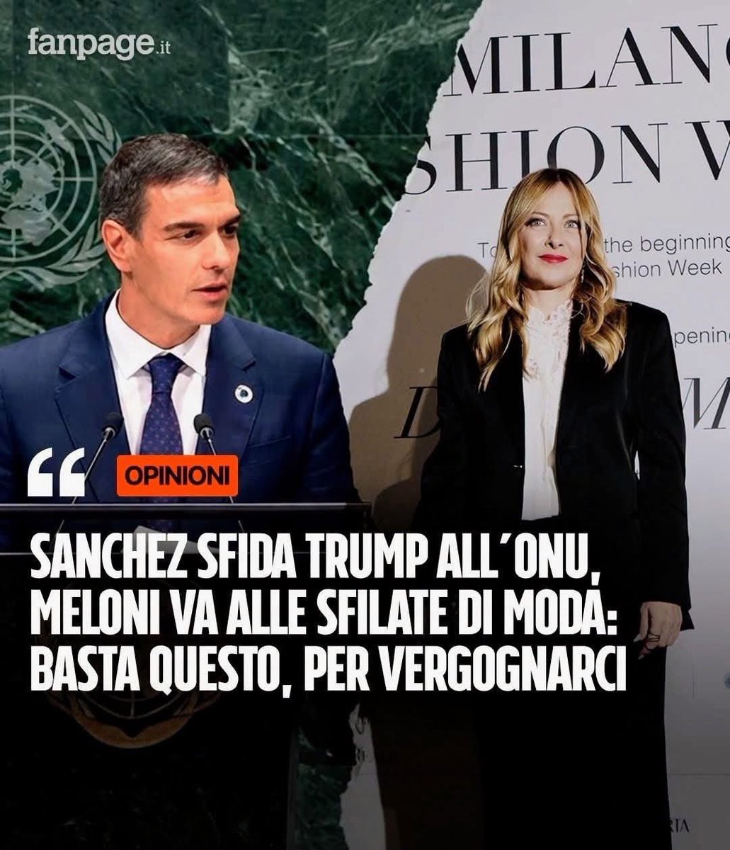 baffi_francesco's tweet photo. Pedro Sanchez (primo ministro Spagna), progressista:
Laurea in Scienze economiche e imprenditoriali, Master in Politica Economica Europea e in Leadership Pubblica, Dottorato in Economia e Impresa.
Giorgia Meloni (p.d.c Italia), neo-fascista:
Diploma di maturità linguistica. https://t.co/9cDFGRqbO7