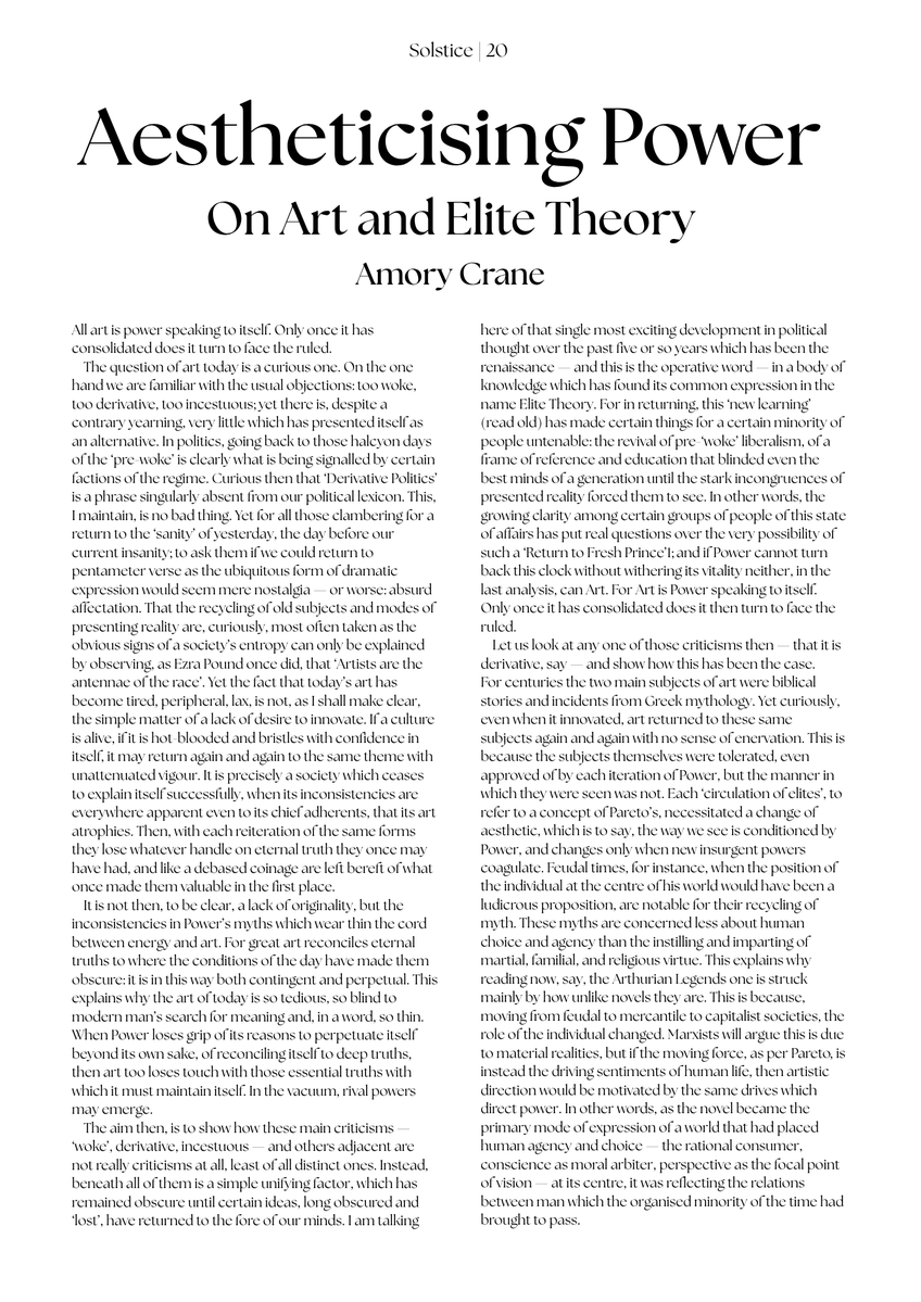 SolsticePrint's tweet photo. How to art and politics relate to each other? Amory Crane discusses how art is an expression of power. https://t.co/S6rJg4DAPZ