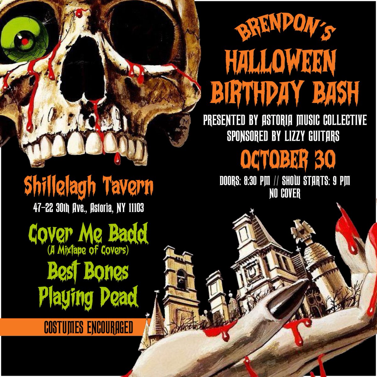 playingdeadNY's tweet photo. Heading to Astoria Queens October 30th
Halloween party with us and @bestbonesband 
And to close it out @cover_me_badd_li 
To play a lot of sing along covers 

Present  by @astoriamusiccollectivenyc

At the @shilltavern 

#astoriamusiccollective https://t.co/lIv23w2dW6