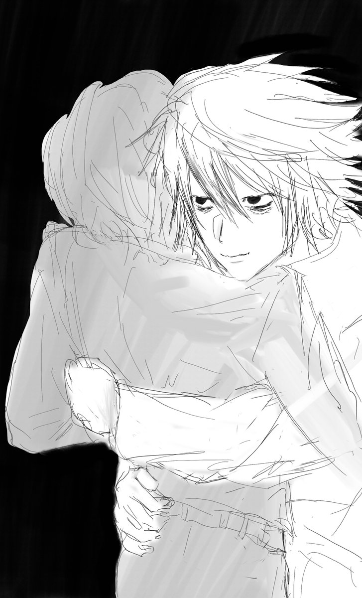 Week1x's tweet photo. #DeathNote #L月 포옹 https://t.co/YYAFisQNas