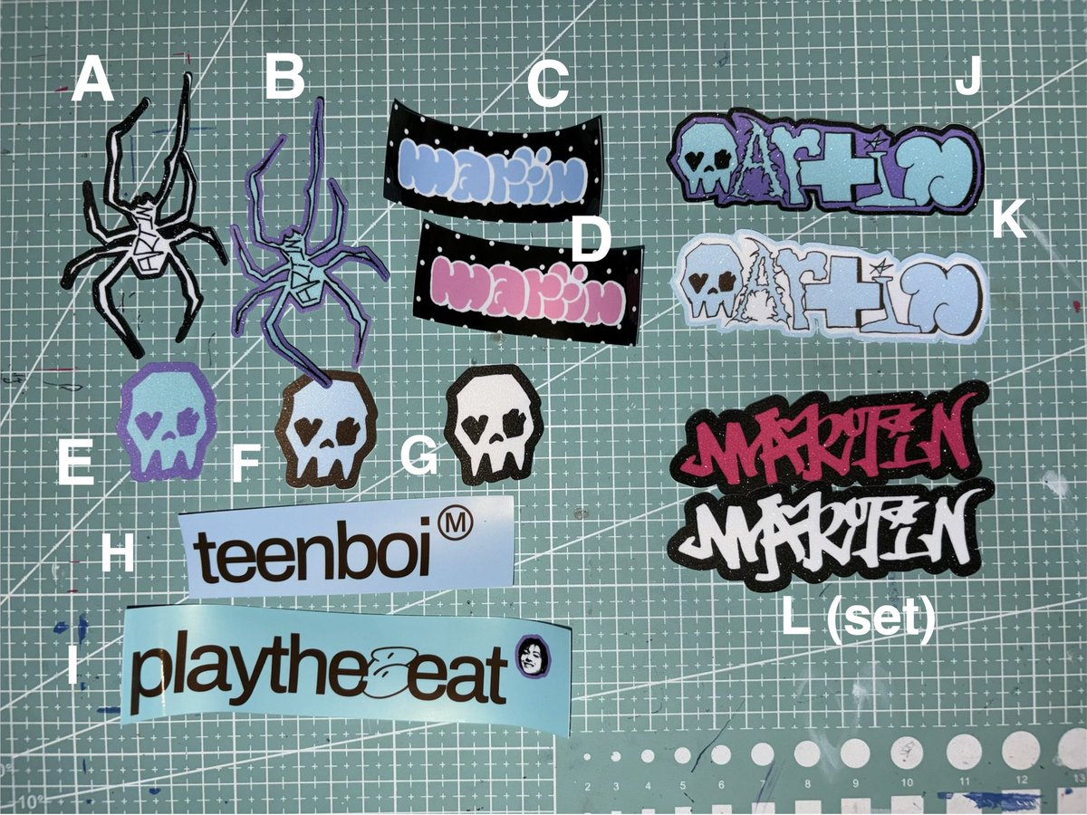 marchisblue's tweet photo. claiming post pt.2! 🪷
MART33N Sticker Collection 

prices on photos, mine letter + quantity https://t.co/Oz2VvlxsSB