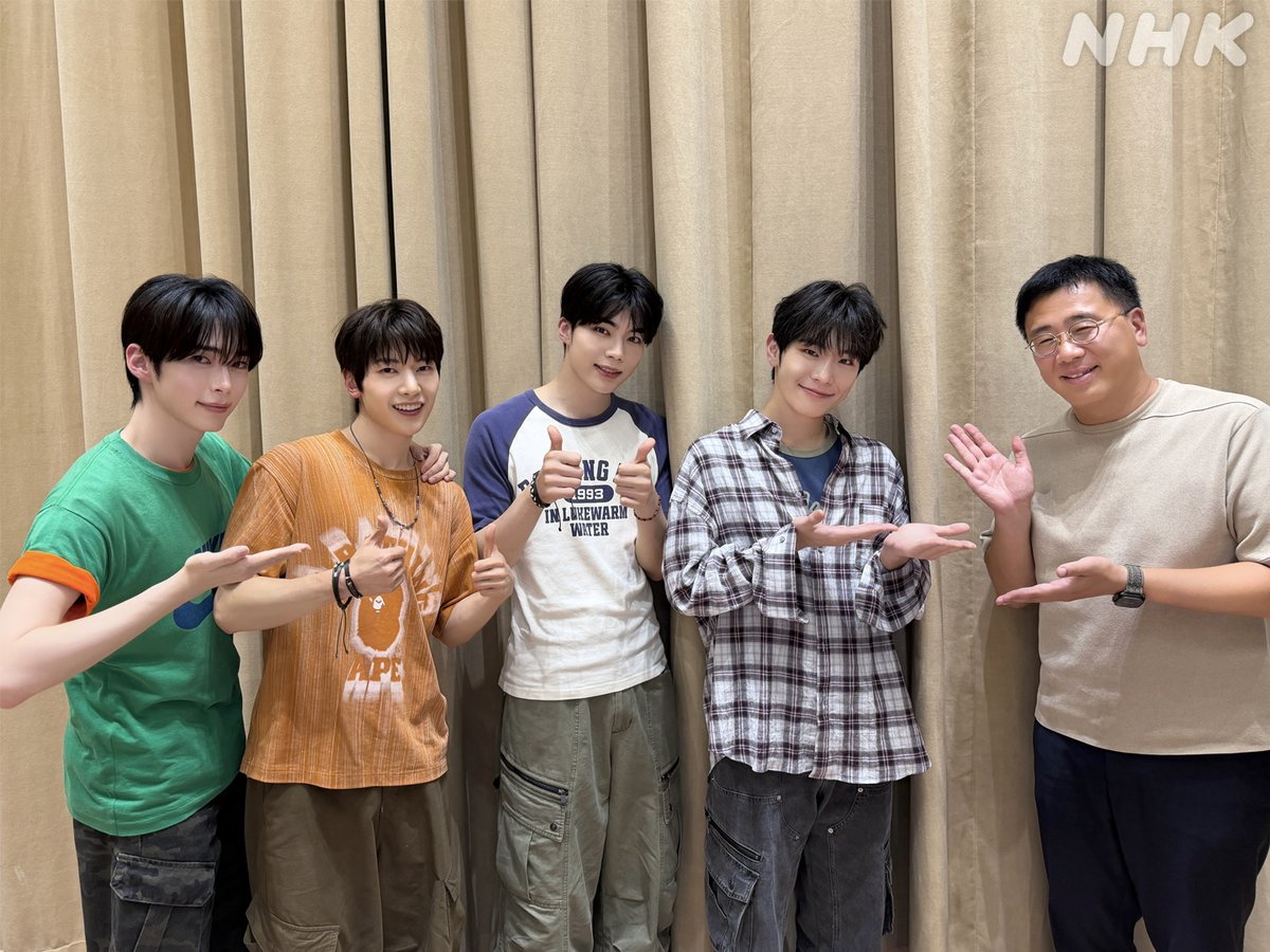 nhk_pop_a's tweet photo. 【#古家正亨 の #pop_a 】
今夜は、#ZEROBASEONE をスタジオにお迎えしました✨
リスナーからの質問に回答、受験生への応援メッセージ📣
さらに、『オススメしたい曲』の紹介もありました🎶

📣聴き逃した方＆もう一度聴きたい方は⬇️
放送後1週間以内であれば何度でも🎧
🔗https://t.co/RDWg9JpTpf https://t.co/s6AjmuceLU