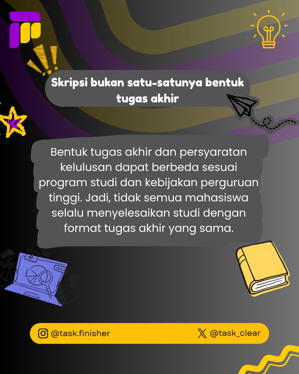 task_clear's tweet photo. Kalau bagian yang ribetnya mulai bikin mumet, Task Finisher siap bantu.
Formatting Word, Penyusunan dokumen, PPT, Perapihan karya ilmiah biar kami bantu.
π© DM / link di bio
#TaskFinisher #Skripsi #Mahasiswa #TugasAkhir #FormattingWord #PPTKuliah https://t.co/zN62Ueqn57