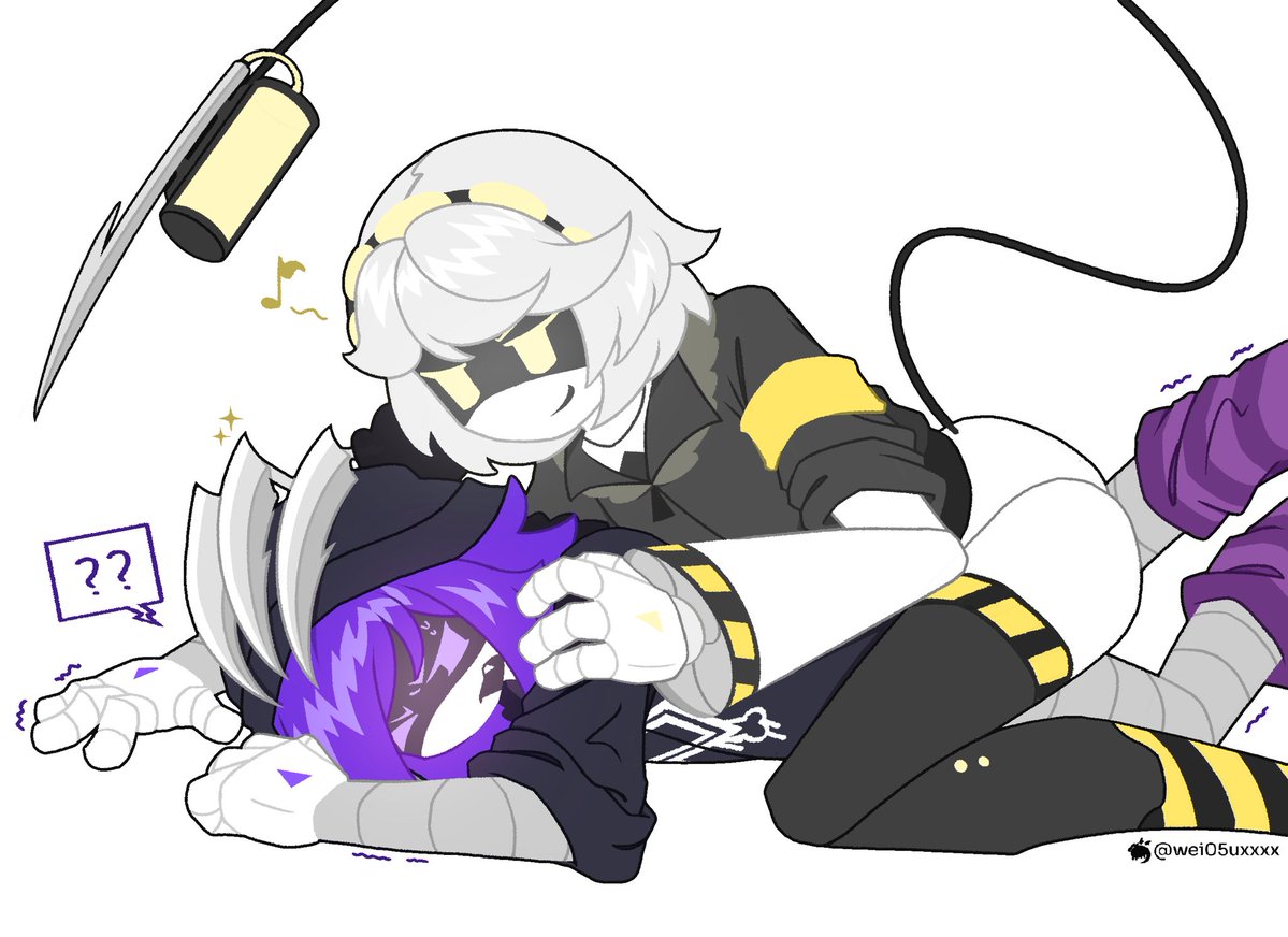 wei05uxxxx's tweet photo. Trying to draw Vuzi 😋
#murderdrones #Vuzi https://t.co/rrLHyGre4p