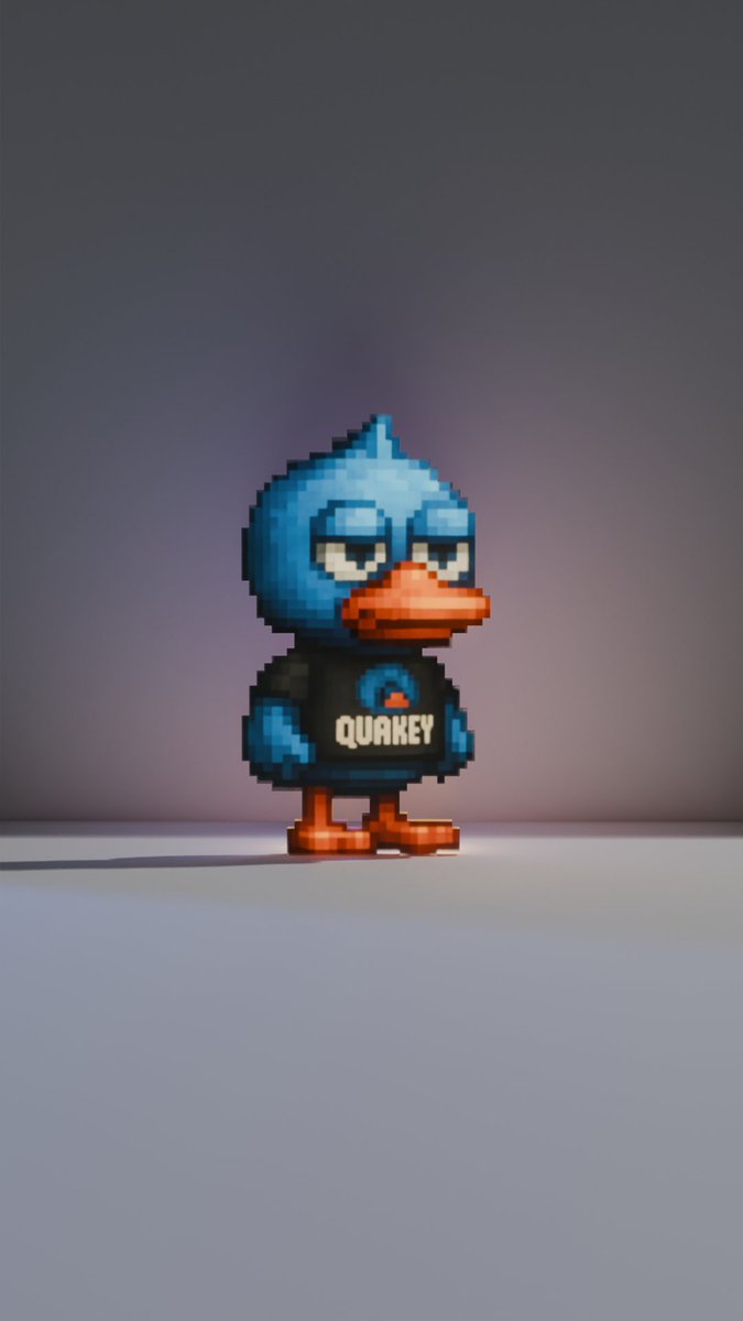 AP0LL0_XR's tweet photo. @CubeDrop21 Quakey was never ripped off from Percy. 
Percy is a penguin.
Quakey has been a little blue duck since day 1, about 2 years ago before I joined Quakey. Many iterations of Quakey exist created by different artists who interpret Quakey differently. but he has ALWAYS been a little blue duck. Nothing was ripped off brother. Quakey is an original character with no inspiration from Percy. 2 COMPLETELY different characters.