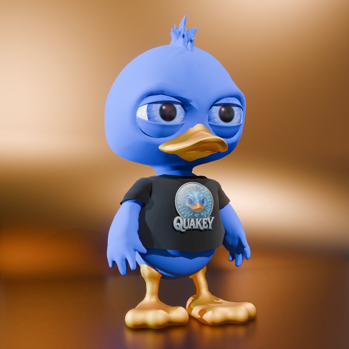 AP0LL0_XR's tweet photo. @CubeDrop21 Quakey was never ripped off from Percy. 
Percy is a penguin.
Quakey has been a little blue duck since day 1, about 2 years ago before I joined Quakey. Many iterations of Quakey exist created by different artists who interpret Quakey differently. but he has ALWAYS been a little blue duck. Nothing was ripped off brother. Quakey is an original character with no inspiration from Percy. 2 COMPLETELY different characters.