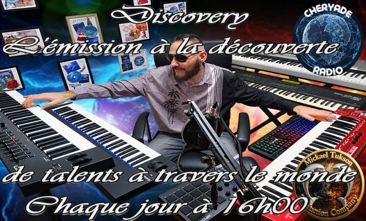MickaelTukson's tweet photo. 🎶 Excellente nouvelle ! 🎶

Mes titres "Eternal Love Elodie" et "Romantic Night" ont été sélectionnés par Cheryade Radio pour intégrer l'émission "Discovery", dédiée à la découverte de nouveaux talents à travers le monde.

Diffusion chaque jour à 16h00 à partir du 28 septembre https://t.co/ViJ0bdJfze