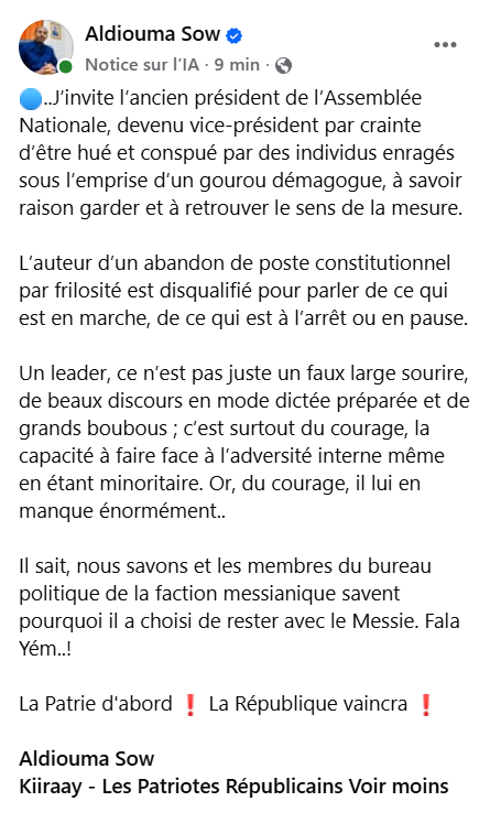 dabakadior's tweet photo. wépéééééééépéééééééépéééééééé @MC_AldioumaSOw  S bou #Kiraay dé lèke rèk la défoul el matt mou tooy waa goor dina panké niii ah diangui politique diotna dé quelle réponse salée et bien cuite @PR_Diomaye  #Pastef @SonkoOfficiel  @MC_AldioumaSOw  goudeul fan waay https://t.co/dq7px6kfAU