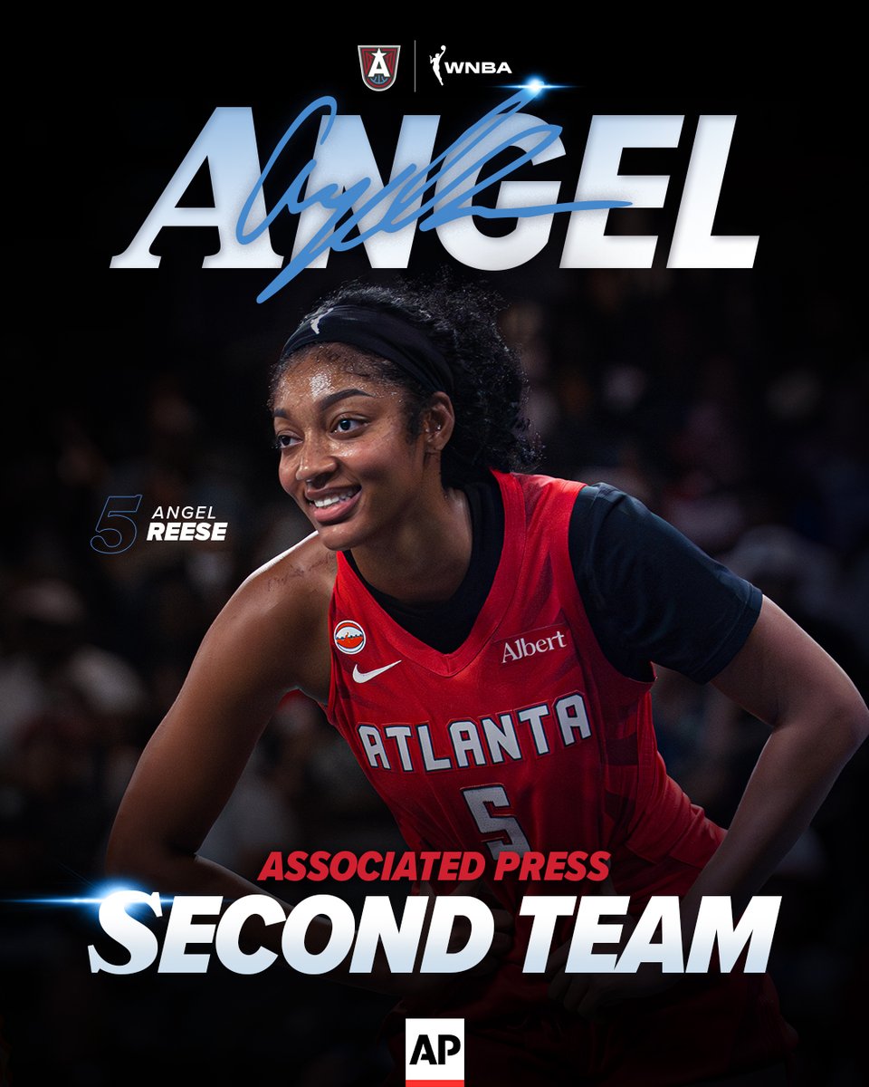 AtlantaDream's tweet photo. Say hello to the Atlanta Dream's first pair of AP Award-winning teammates 🙌

Angel Reese and Rhyne Howard have been selected to the All-AP Second Team, while Angel becomes the first player in Atlanta Dream history to earn AP Defensive Player of the Year honors. 

Congratulations, ladies ❤️