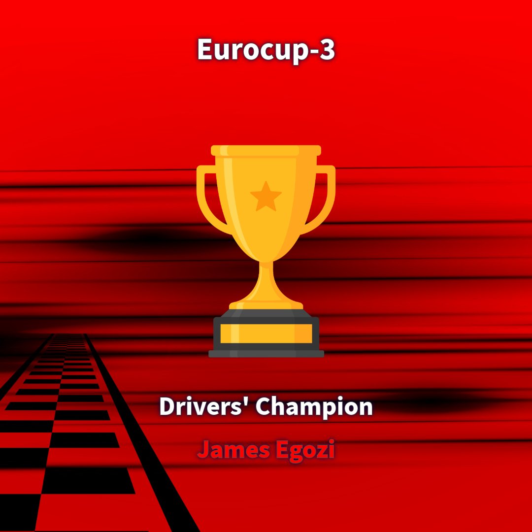 FReview01's tweet photo. 🏆2026 EUROCUP-3 CHAMPIONSHIP DRIVERS' CHAMPION - JAMES EGOZI🏆

James Egozi has been crowned champion in Eurocup-3 with two rounds to spare after excessively dominating the first six rounds of the season.

#eurocup3 #jerez #motorsport #feederreview #roadtof1 https://t.co/pyL50sgdTS