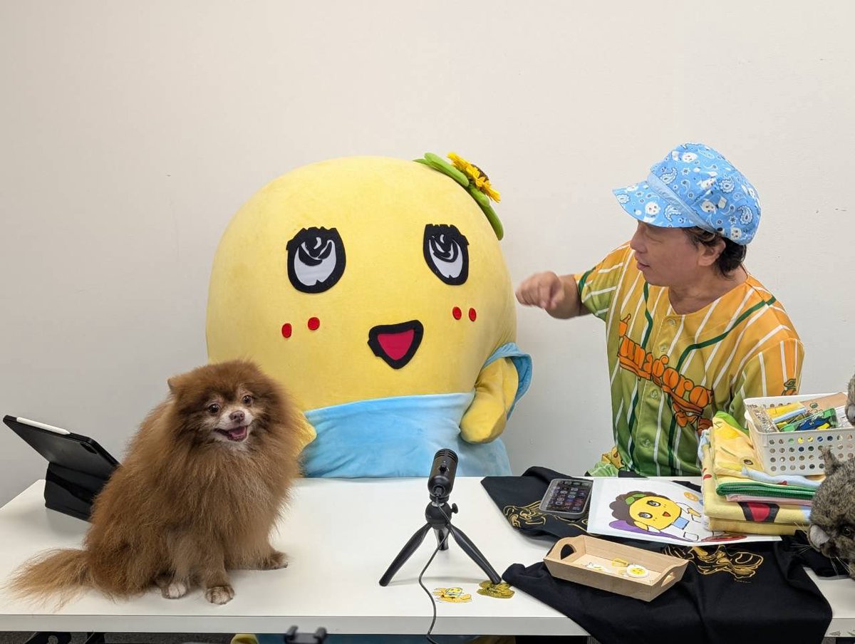 funassyi's tweet photo. みんなー今日も一日お疲れ様なっしー♪
ヾ(。゜▽゜)ノブシャラジオ見てくれてありがとうなっしなー♪たぬぴーもご満悦だったなっしー♪10月はイベント盛りだくさんなっしー♪何処かで会えます様に♪

明日も元気に過ごせます様に梨汁ブシャー:＊
���やたぬぴー https://t.co/SvfxLD4F4d